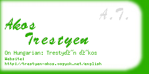 akos trestyen business card